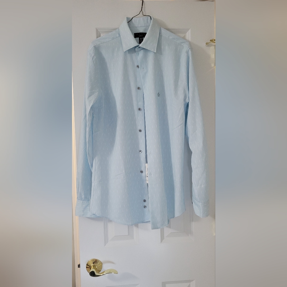 NWT Light Blue and White Men's Shirt